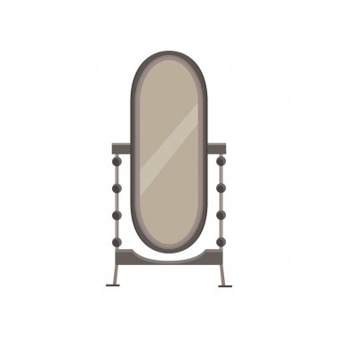 Ayna kat iç Oda arka plan tasarlamak vektör