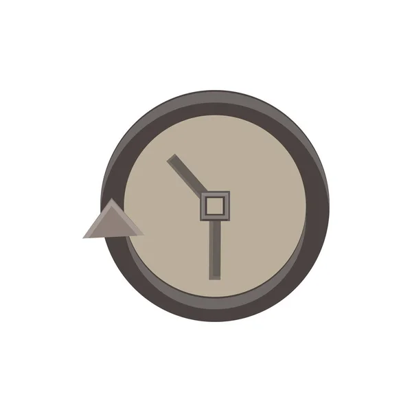 Reloj icono vector tiempo simple cara ilustración reloj aislado — Vector de stock