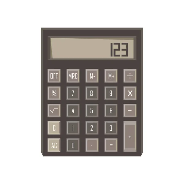 Calculadora icono vector aislado botón diseño ilustración signo — Archivo Imágenes Vectoriales