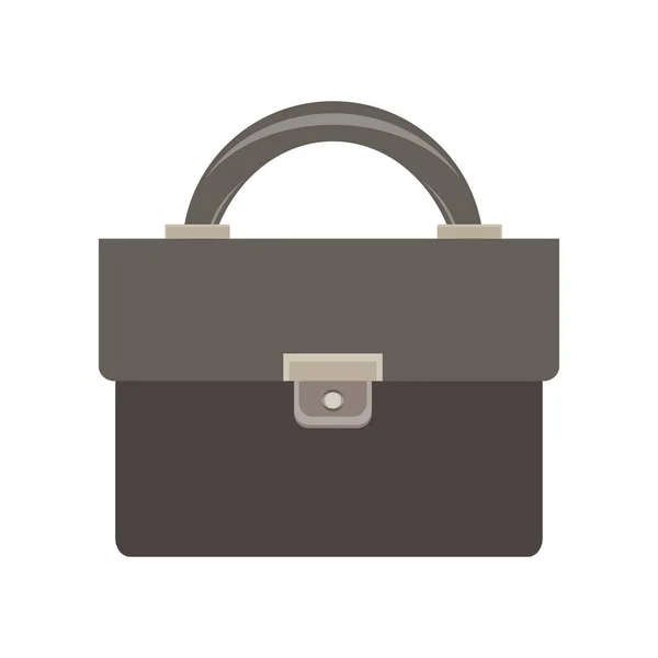 Aktentasche Symbol Vektor Business Bag schwarze Tasche Design Diplomat — Stockvektor