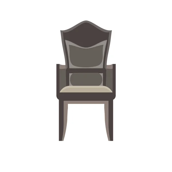 Silla vector icono muebles ilustración oficina aislado diseño — Vector de stock