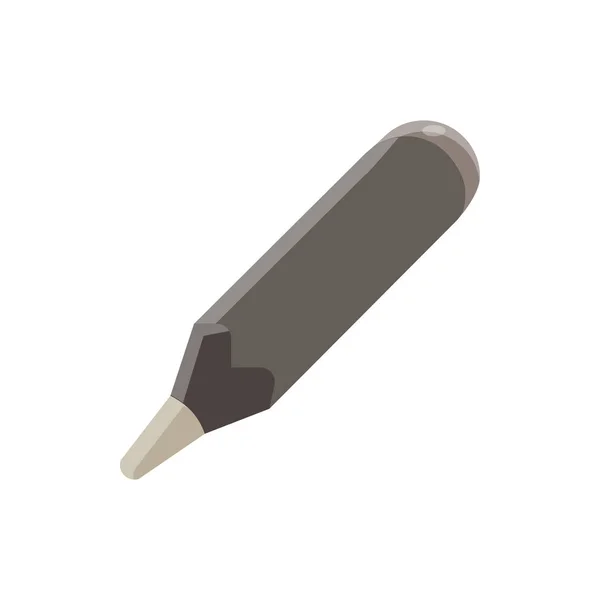 En vektorillustration med en enkel penna. Svart skrivverktyg — Stock vektor