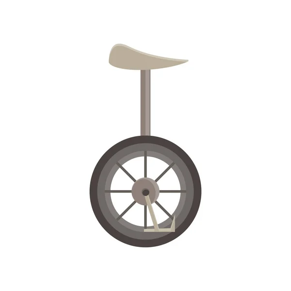Monociclo vector rueda de bicicleta aislada ciclo de ilustración un circo — Vector de stock