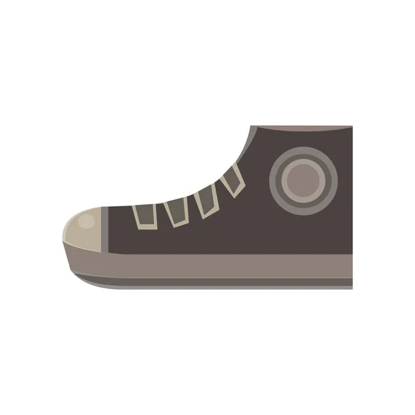 靴子平面矢量图标设计优雅的运动时尚脚徒步旅行 — 图库矢量图片