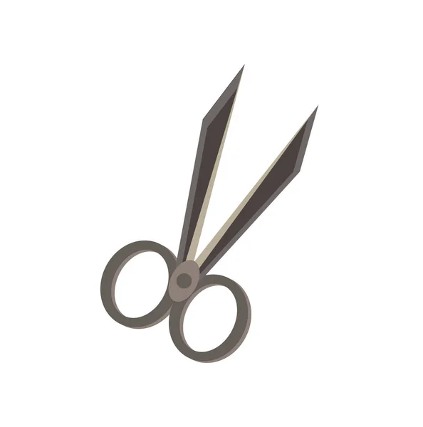 Vector scissor flat icon isolated. Cut design sign symbol — Stock Vector