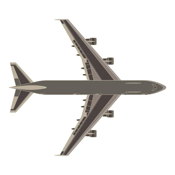 Uçak Uçak vektör uçak simgesi izole renk hava uçak — Stok Vektör