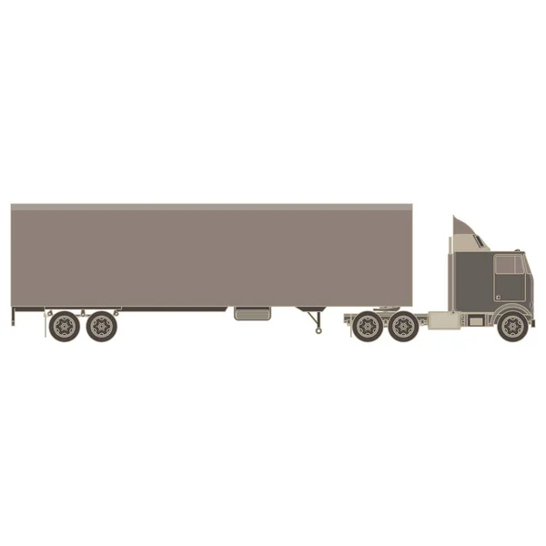 Vektor přívěs nákladní a nákladní kontejner pro lodní dopravu — Stockový vektor