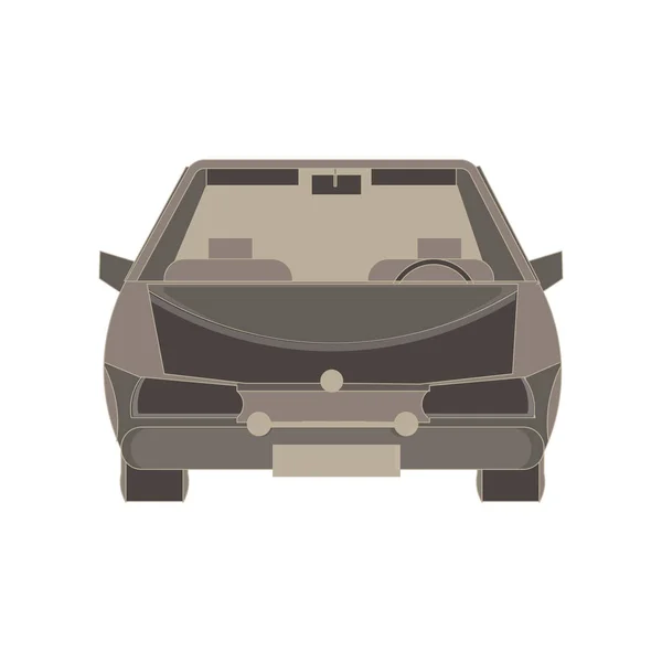 Icône de voiture illustration vectorielle silhouette isolée automobile auto — Image vectorielle