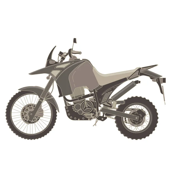 Vecteur moto icône plate isolé. Illustration de vitesse vélo — Image vectorielle