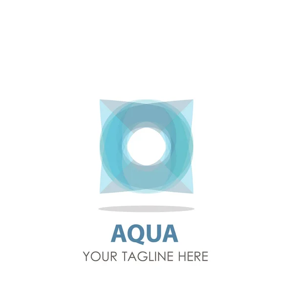 Logo wodne wektor kropla projekt ikonę fali symbol natura niebieski — Wektor stockowy