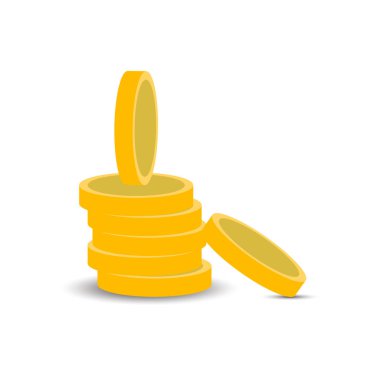 Para yığını simge vektör çizim para birimi Finans iş paralar