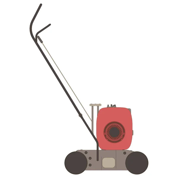 Lawn mower vector icon grass garden illustration mowing gardening — Stock Vector