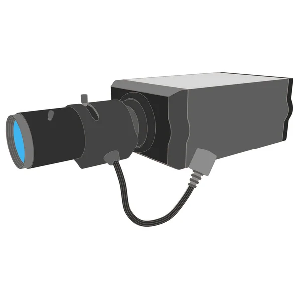 Cctv kamera sicherheit symbol überwachung vektor videosystem illustration — Stockvektor