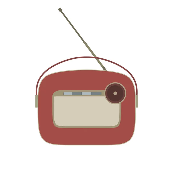Radio vintage vektor retro alte musik ikone illustration lautsprecher — Stockvektor