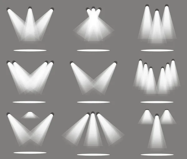 聚光灯下轻的现货阶段矢量背景明亮透明 — 图库矢量图片
