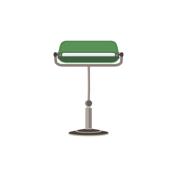 Lampe verte ampoule ampoule icône vecteur énergie idée meubles — Image vectorielle