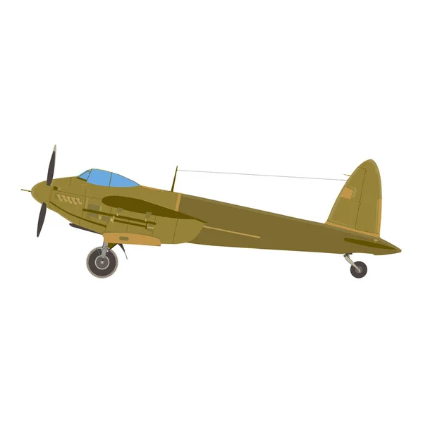 Letadlo retro letadlo vintage vektorové cestovní letoun air letectví — Stockový vektor