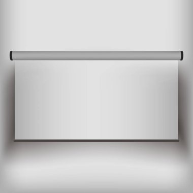 sunu vektör şablon gerçekçi tasarım boş boş rulo