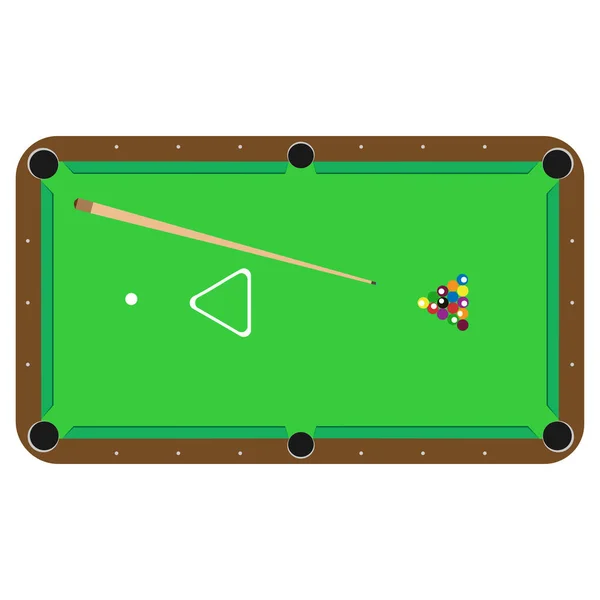 Tábla pool billiard vektor. Sport cue, labdát smooker illustratio — Stock Vector