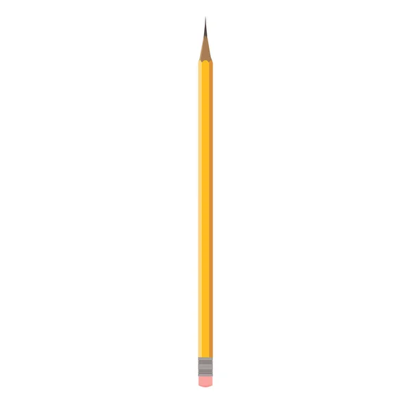 Pencil eraser vector icon school illustration. Isolated tool wri — Stock Vector