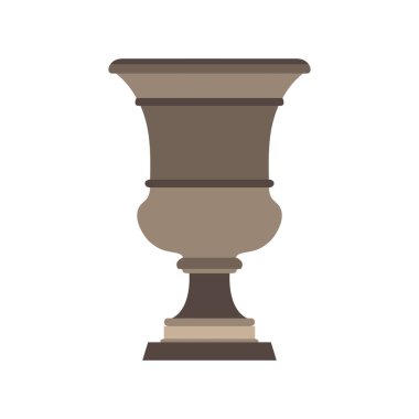 Vazo dekoratif çiçek illüstrasyon Seramik tasarım dekorasyon arka plan. İzole sanat simge