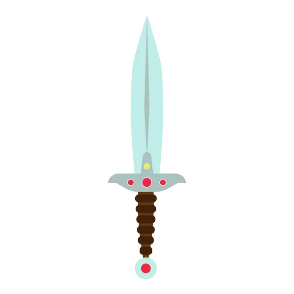 Kniv vektor antika svärd illustration vapen medeltida dolk isolerade. Gamla design blad — Stock vektor