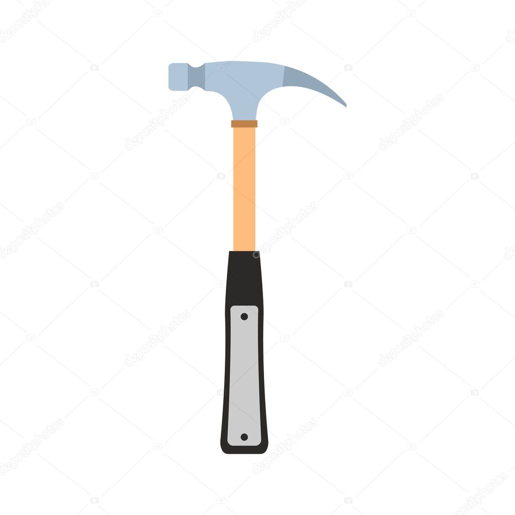 Hammer claw vector construction icon tool work carpentry illustration equipment