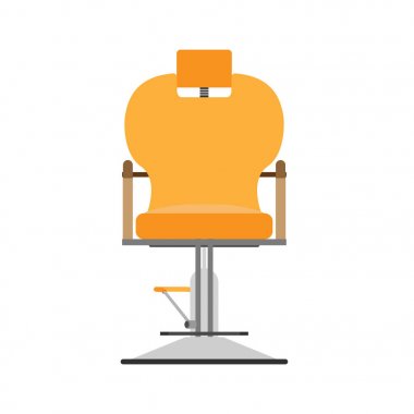 Sandalye vektör saç salonu kuaför dükkanı illüstrasyon tasarımı berber