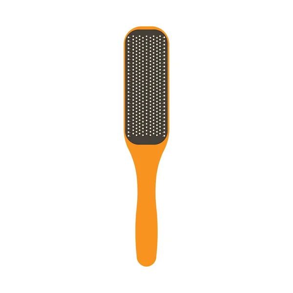 Hairbrush cabelo vetor pente escova ícone estilo ilustração. Isolados — Vetor de Stock