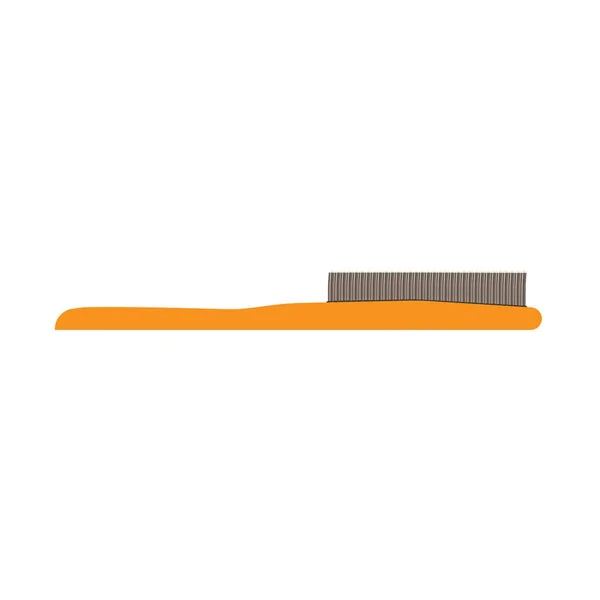 Hairbrush hair vector comb brush icon style illustration. Isolated — Stock Vector