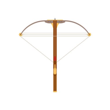 Tatar yayı vektör simge yay ok izole illüstrasyon silah beyaz