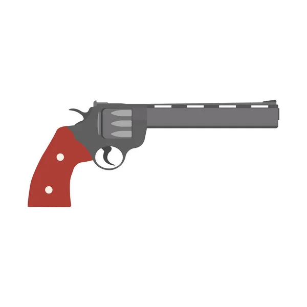 Pistola revólver pistola vectorial pistola de ilustración vintage. Arma. — Archivo Imágenes Vectoriales