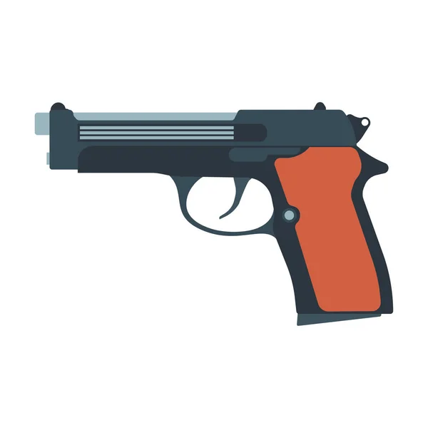 Pistool pistool vector revolver pistool illustratie wapen. Western — Stockvector