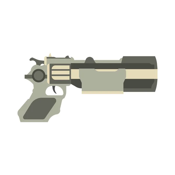 Gun futurisztikus fegyver illusztráció blaster játék lézer vektortér — Stock Vector