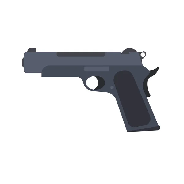 Pistola pistola vector revólver arma de ilustración pistola aislada — Archivo Imágenes Vectoriales