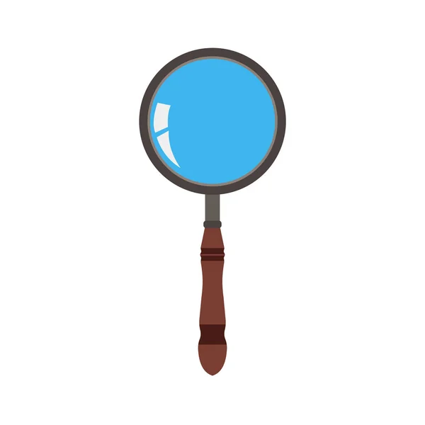 Icono de aumento de vidrio vector búsqueda zoom ilustración. Lupa — Vector de stock