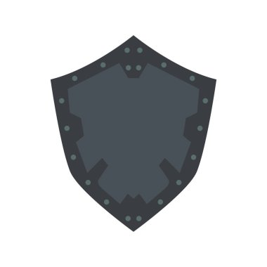 Simge vektör güvenlik koruma sembol işareti kalkan. Amblem rozeti