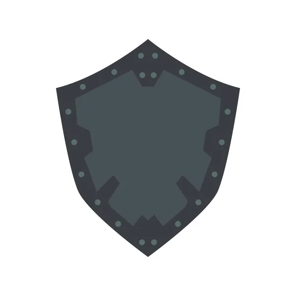 Icono de escudo signo de símbolo de protección de seguridad vector. Insignia del emblema — Archivo Imágenes Vectoriales