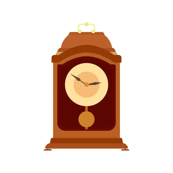 Clock pendulum vector old grandfather antique illustration time — Stock Vector