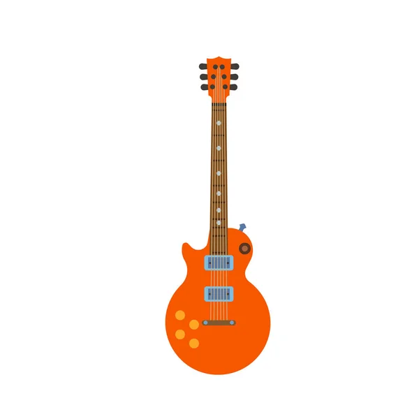 Guitarra vector eléctrico rock música ilustración. Música instrumental — Vector de stock