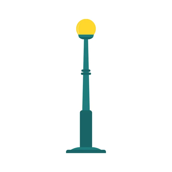 Şehir sokak lamba sonrası kavramı vektör düz illüstrasyon tasarımı izole — Stok Vektör