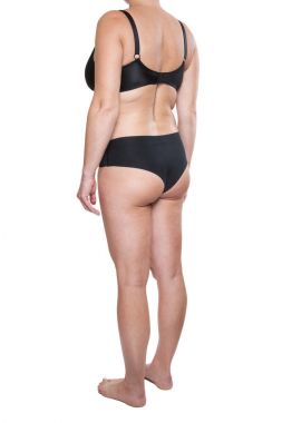 İç çamaşırı tombul kadın vücut