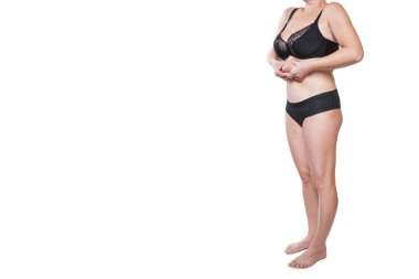 Tombul kadın sıkma göbek