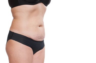 İç çamaşırı tombul kadın vücut