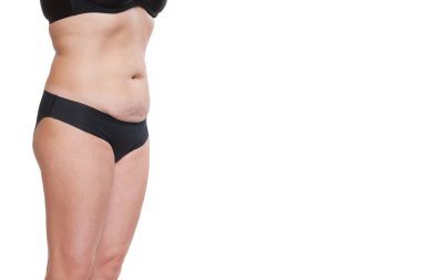 İç çamaşırı tombul kadın vücut