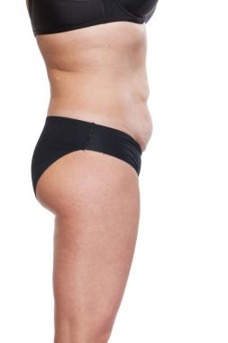 İç çamaşırı tombul kadın vücut