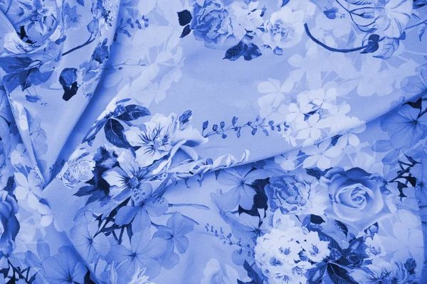 Exclusive Fabric Patterns Fabric Fashion Closeup Fabric Tapestry Flowers — Stock Photo, Image