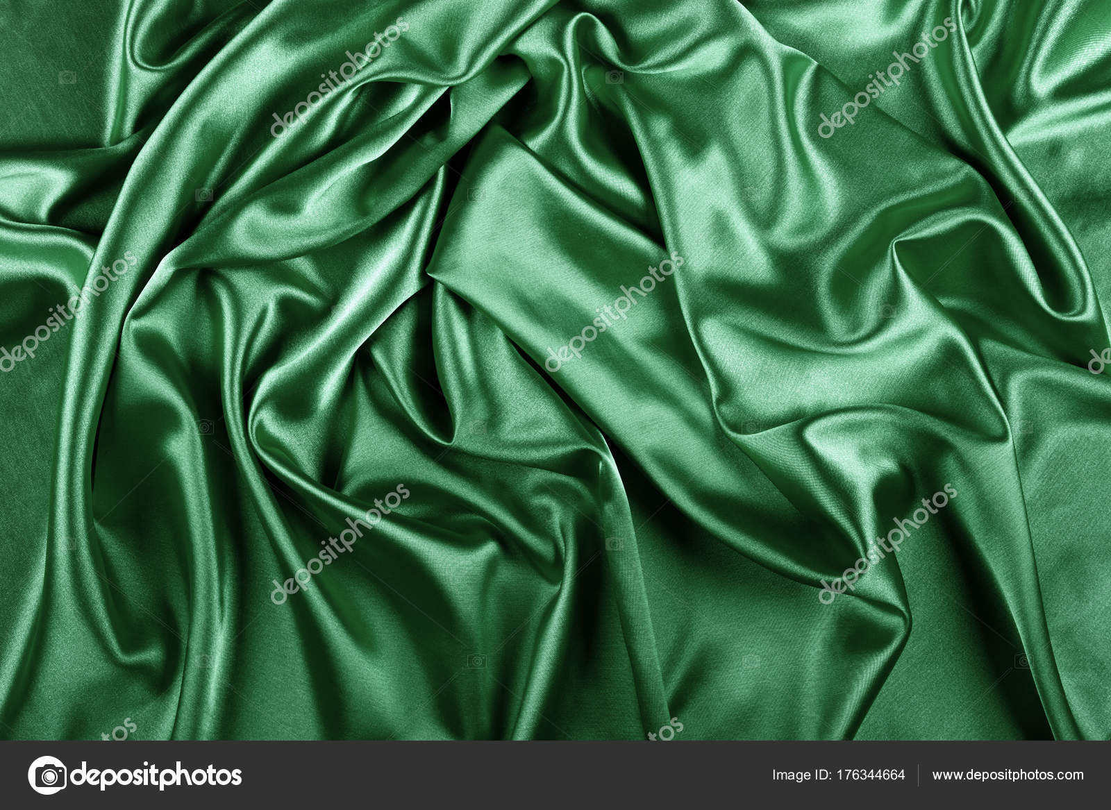 Abstract Holiday Background Closeup Green Cloth Texture Stock ...