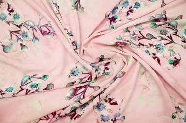 Kumaş moda için özel kumaş desenleri ile. Çiçek kumaş Goblen closeup