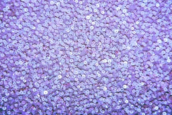 ライトを点滅するいると休日紫スパンコールの抽象的な背景 ファッション生地キラキラ コピー スペース — ストック写真